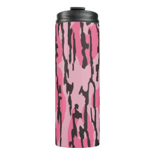 Bottom Lands Camo Rosa für Frauen und Mädchen Thermosbecher