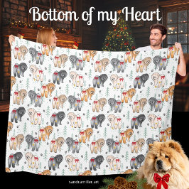 BOTTOM OF MY HEART 5 chow colors Fleecedecke