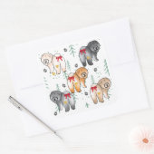 BOTTOM OF MY HEART 5 chow colors Quadratischer Aufkleber (Umschlag)