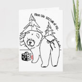 BOTTOM OF MY HEART chow holiday Karte (Vorderseite)