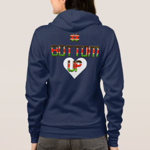 Bottom-up Hashtag Kenya 3D Flag Text Farben Design Hoodie