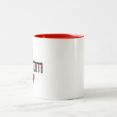 Bottom Up Kenya Peace Liebe und Unity Art Print Zweifarbige Tasse (Mittel)