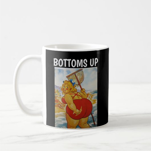 BOTTOME AUF GROSSEN HINTERN FUNNY COFFEE MUGS KAFFEETASSE (Links)