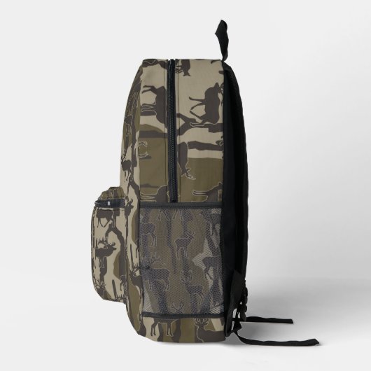 Bottomland Camo Deer Hunting Deer Pattern Bedruckter Rucksack (Rechts)