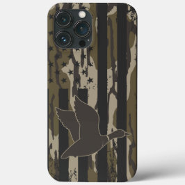 Bottomland Camouflage Duck Junting American Flag U Case-Mate iPhone Hülle