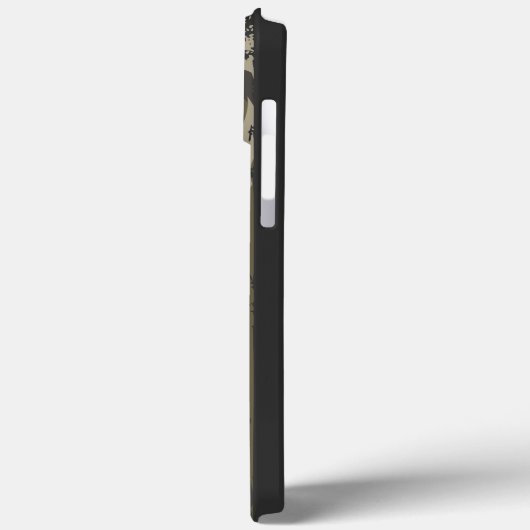 Bottomland Camouflage Duck Junting American Flag U Case-Mate iPhone Hülle (Rückseite / Links)