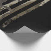 Bottomland Camouflage Duck Junting American Flag U Geschenkpapier (Ecke)