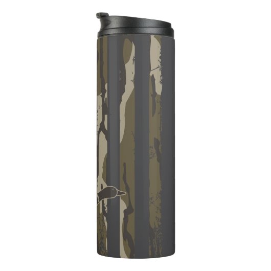 Bottomland Camouflage Duck Junting American Flag U Thermosbecher (Nach rechts gedreht)