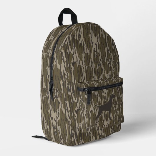 Bottomland Camouflage Hunter Jagd Jahreszeit Bedruckter Rucksack (Rückseitige Ecke links)