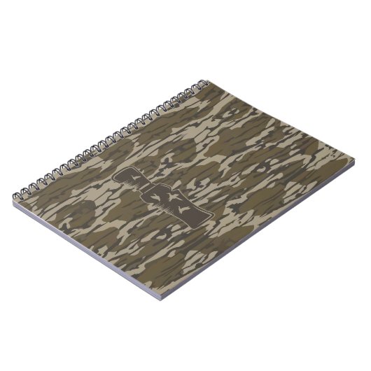 Bottomland-Camouflage nennen mich Duck Call Notizblock (Linke Seite)