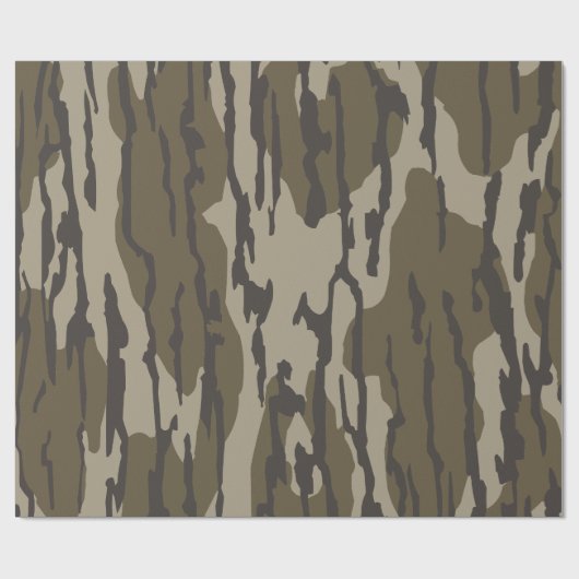 Bottomland Camouflage Old School Camouflage Geschenkpapier (Flach)