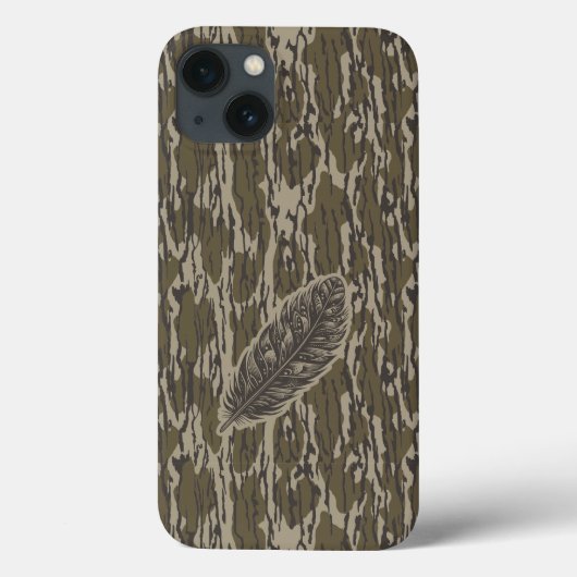 Bottomland Camouflage Türkei Feather Case-Mate iPhone Hülle (Rückseite)