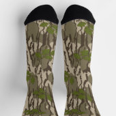 Bottomlands-Tarnmuster-Eichenbaum-Blattmuster Socken (Oben)