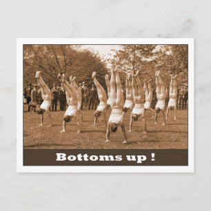 Bottoms Up Postkarte