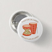 Botton de Capoeira: Os atabaques! Button (Vorne & Hinten)