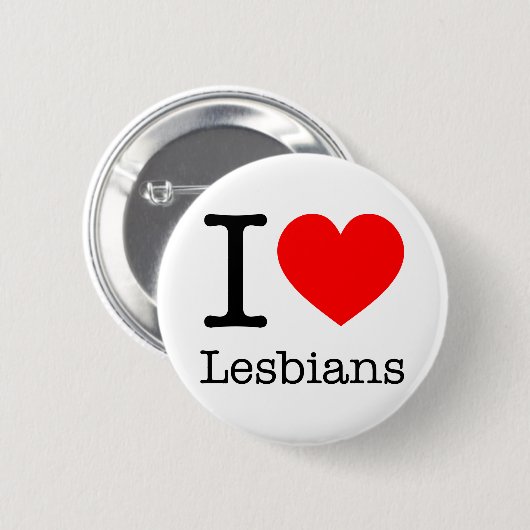 Botton I Love Lesbians Button (Vorne & Hinten)