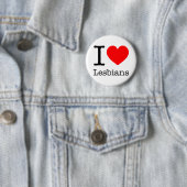 Botton I Love Lesbians Button (Beispiel)