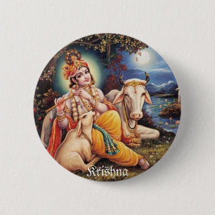 botton Krishna Button
