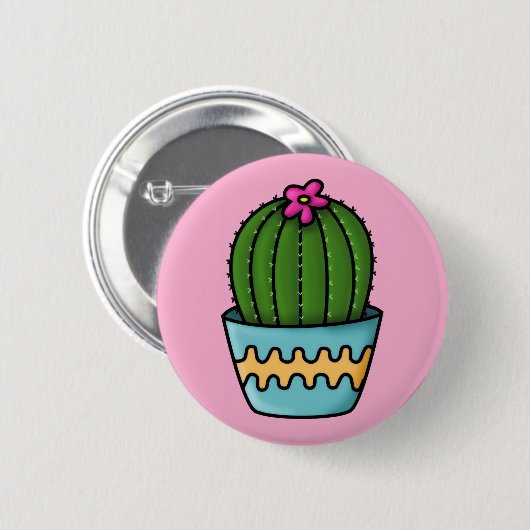 Botton Linha Cactus Button (Vorne & Hinten)