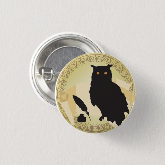 Botton Pergament im Weiß Button (Vorne & Hinten)