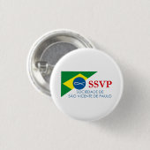 Botton SSVP Brasiliens Bald Button (Vorne & Hinten)