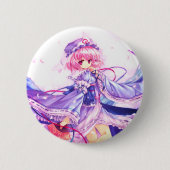 Botton - Yuyuko Saigyouji -Touhou Button (Vorderseite)