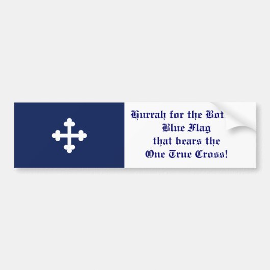 Bottony blauer Sumpf-Schwertlilie, Hurrah! Autoaufkleber (Vorne)