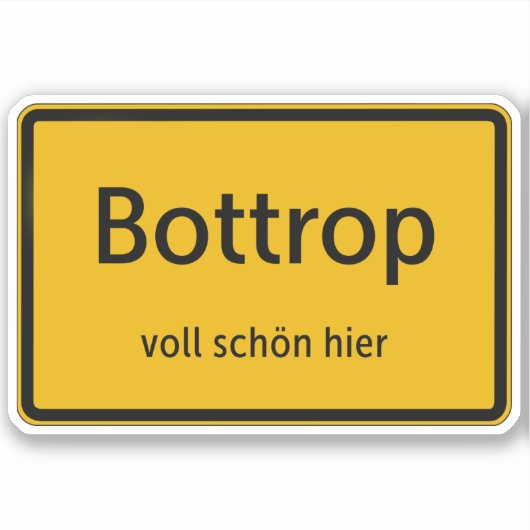 Bottrop Aufkleber Sticker Autoaufkleber (Vorderseite)
