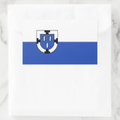 Bottrop city emblem flag germany symbol sign coat  rechteckiger aufkleber (Tasche)
