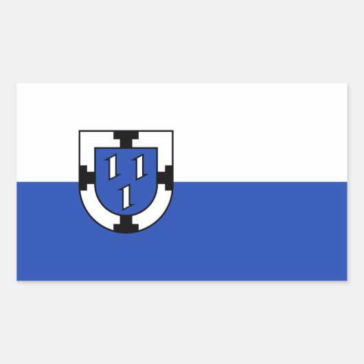 Bottrop city emblem flag germany symbol sign coat  rechteckiger aufkleber (Vorderseite)