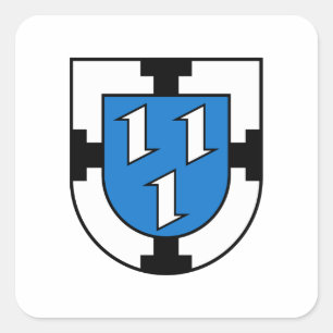 Bottrop Stadt Emblem Flagge Deutschland Symbol Sch Quadratischer Aufkleber