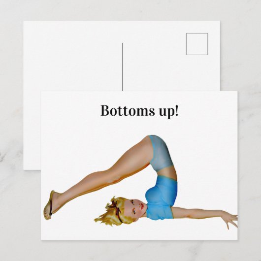 Bottums hoch! postkarte (Vorne/Hinten)