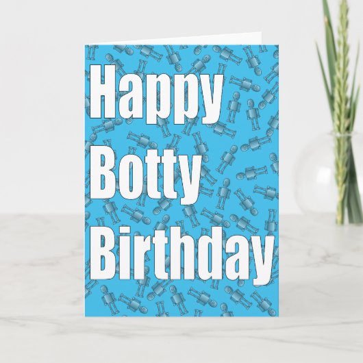 Botty Birthday Karte (Vorderseite)