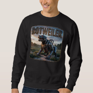 Botweiler Fotografisch – Roboter Rottweiler Lustig Sweatshirt