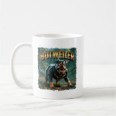 Botweiler Illustration – Roboter Rottweiler Lustig Kaffeetasse (Links)