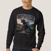 Botweiler Photographic – Robot Rottweiler Funny Sweatshirt (Vorderseite)