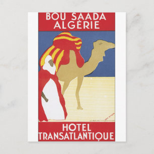 Bou Saada Algerien Vintage Reiseplakat Postkarte