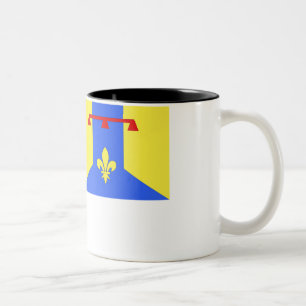 Bouches-du Rhôneflagge Zweifarbige Tasse