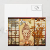 Bouddha-Inspiration Postkarte (Vorne/Hinten)