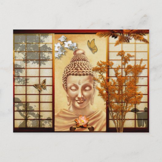 Bouddha-Inspiration Postkarte (Vorderseite)