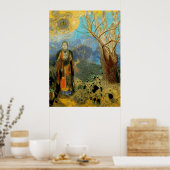 BOUDDHA VON REDON GROSSEN DRUCKEN AUF LEINWAND POSTER (Küche)