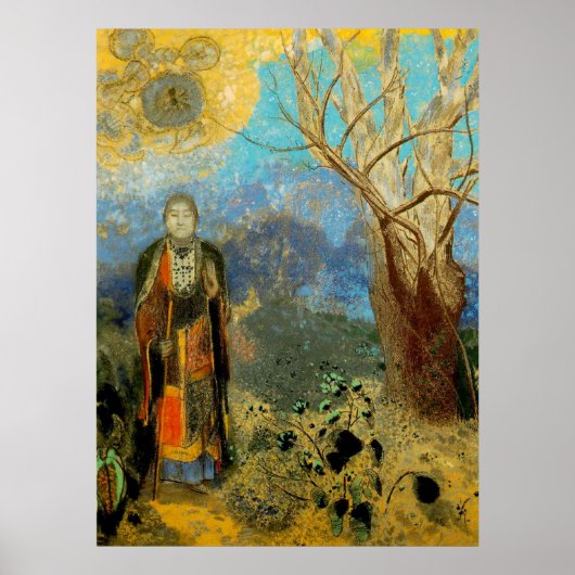 BOUDDHA VON REDON GROSSEN DRUCKEN AUF LEINWAND POSTER (Vorne)