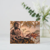 Bouddha Zenement Postkarte (Stehend Vorderseite)
