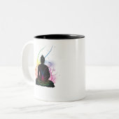 Bouddha Zweifarbige Tasse (Vorderseite Links)