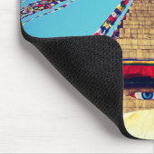 Boudhanath Stupa, Buddha Eyes, Himalayas, Nepal Mousepad (Ecke)