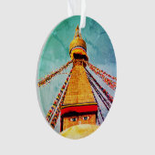 Boudhanath Stupa, Buddha Eyes, Himalayas, Nepal Ornament (Vorderseite)