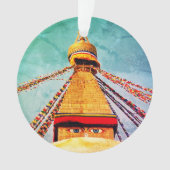 Boudhanath Stupa, Buddha Eyes, Himalayas, Nepal Ornament (Vorderseite)