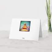 Boudhanath Stupa, Buddha Eyes, Kathmandu, Nepal Karte (Rückseite)