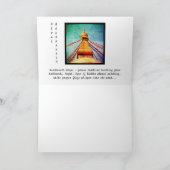 Boudhanath Stupa, Buddha Eyes, Kathmandu, Nepal Karte (Innenseite)