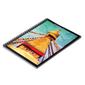Boudhanath Stupa, Buddha Eyes, Kathmandu, Nepal Notizblock (Linke Seite)